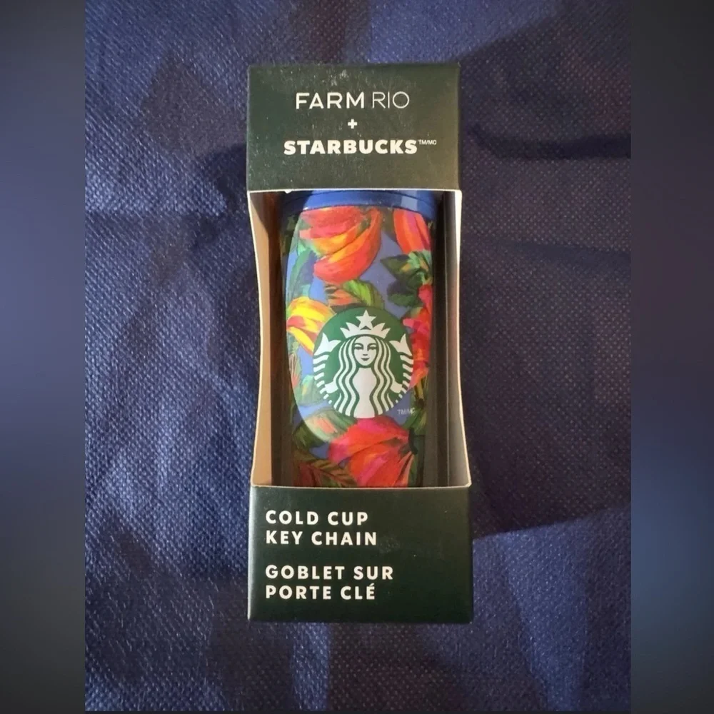 Starbucks Farm Rio Colorful Cold Cup Key Chain